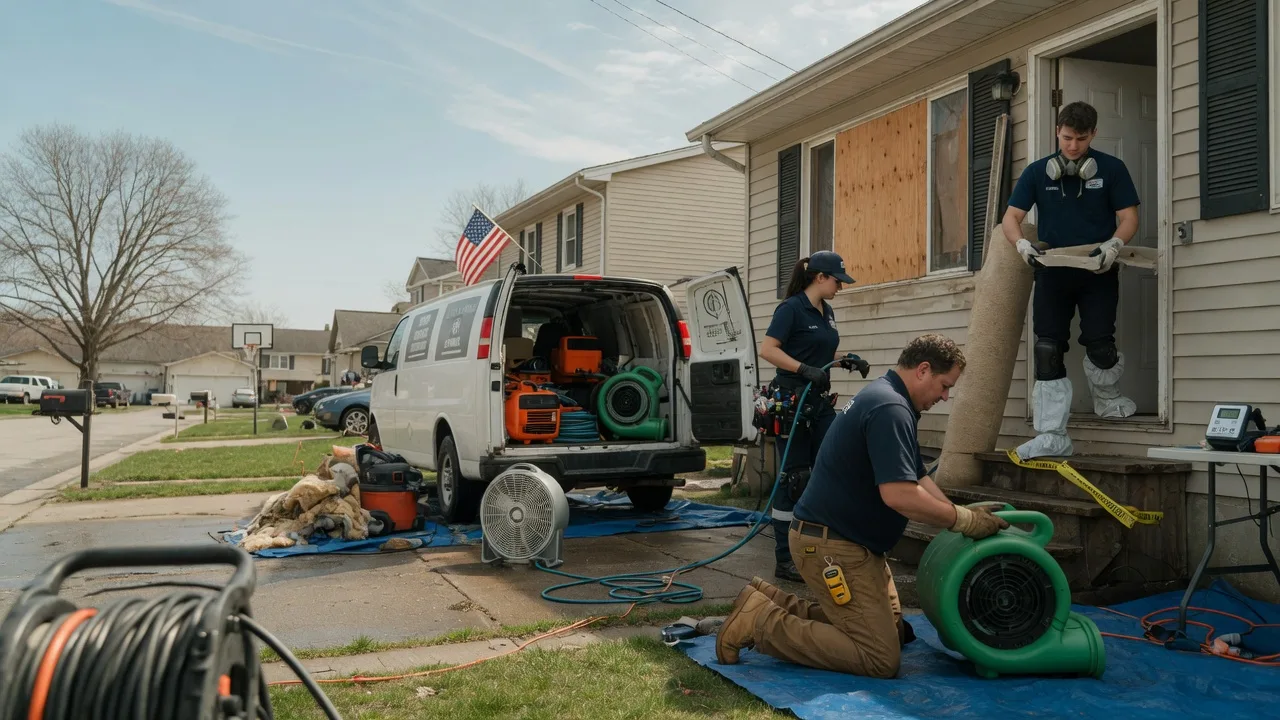 Water Damage Restoration in Dover, IL near me